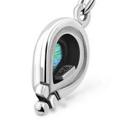 Abalone Shell Pear Shaped Ethnic Style Drop Hook Earrings, e177